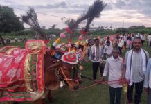 “एक नमन गौरा, हरबोला हर हर महादेवच्या” घोषणांनी दणाणला परिसर